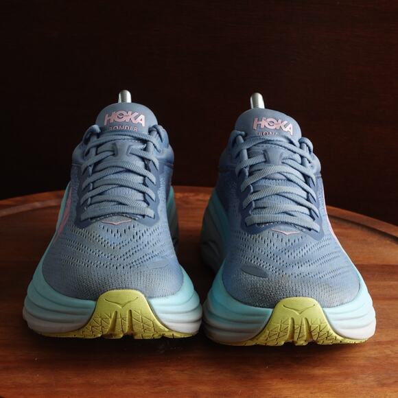 Hoka One One Sneakers Womens SZ 8.5B Blue Bondi 8 Athletic Running Comfort Shoes - Picture 3 of 16